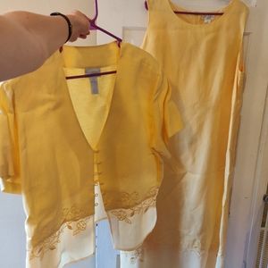Worthington yellow dress set